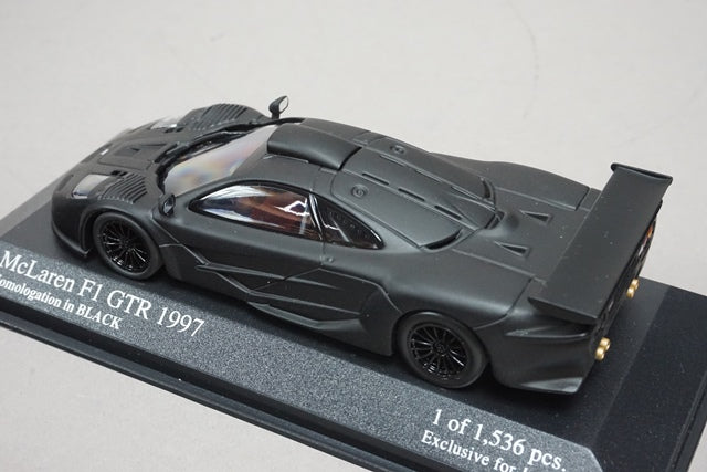 1:43 MINICHAMPS 533174393 Kyosho Homologation Black Series McLaren F1 GTR 1997