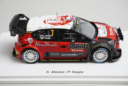1:43 SPARK S5155 Citroen C3 WRC Monte Carlo Rally 2017 #7 model car