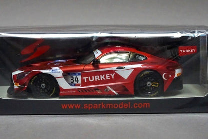 1:43 SPARK S6300 Mercedes AMG GT3 #34 RAM Turkey 2018 FIA GT Nations