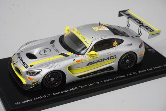 1:43 Spark 43MC17 Mercedes-AMG GT3 Team Driving Academy FIA GT World Cup Macau 2017 Winner #48 E.Mortara