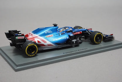 1:43 SPARK S7664 Alpine A521 #14 Alpine F1 Team Bahrain GP 2021 Fernando Alonso