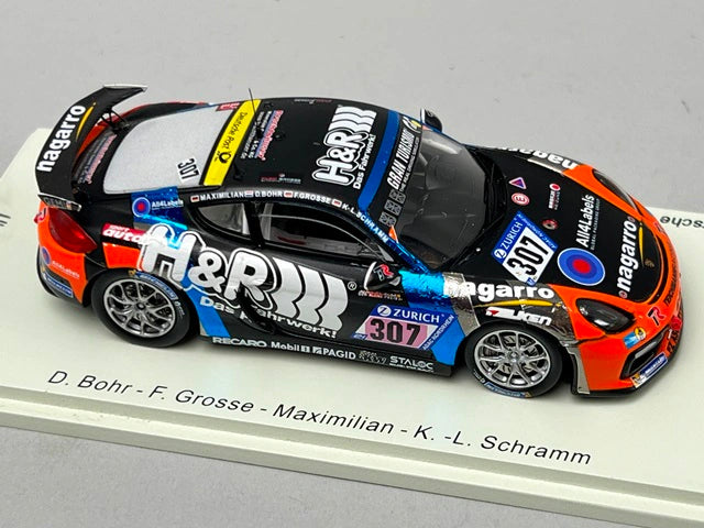 1:43 Spark SG331 Porsche Cayman 981 GT4 CS Teichmann Racing Nurburgring 24H 2017 #307