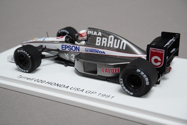 1:43 SPARK ROMU039 Tyrrell 020 Honda USA GP Satoru Nakajima 1991 #3