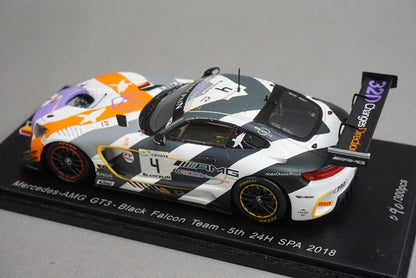 1:43 Spark SB205 Mercedes-AMG GT3 Black Falcon Team SPA 24H 5th 2018 #4 model car