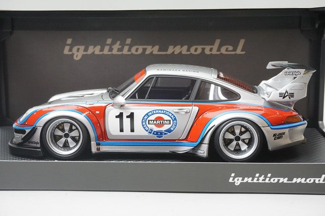 1:18 ignition model IG1952 RWB 993 Silver / Red model car