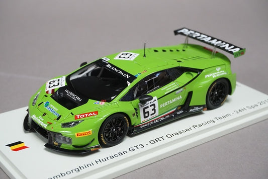 1:43 SPARK SB283 Lamborghini Huracan GT3 GRT Grasser Racing Team SPA 24h 2015 #63