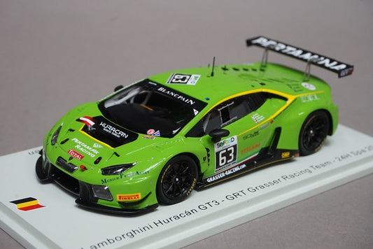 1:43 SPARK SB287 Lamborghini Huracan GT3 GRT Grasser Racing Team SPA 24h 2016 #63