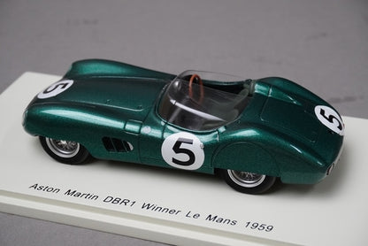 1:43 SPARK 43LM59 Aston Martin DBR 1 #5 Winner Le Mans 1959R.Salvadori C.Shelby model car