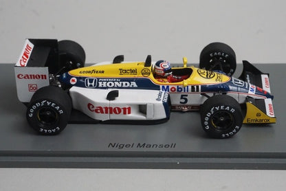 1:43 SPARK S7482 Williams FW11B French GP Win N.Mansell 1987 #5