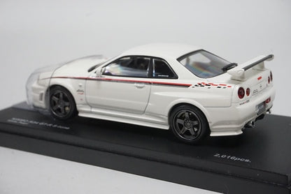 1:43 KYOSHO K03383W NISMO R34 GT-R S Tune White Pearl