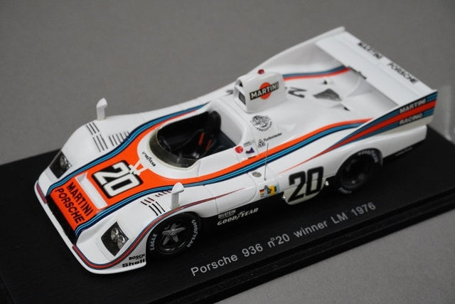 1:43 SPARK 43LM76 Porsche 936 Le Mans 1976 #20 Martini model car