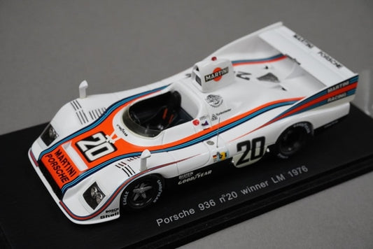 1:43 SPARK 43LM76 Porsche 936 Le Mans 1976 #20 Martini model car