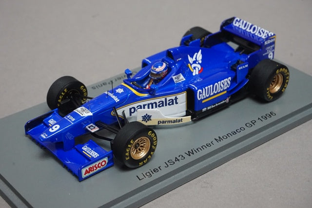 1:43 SPARK S7413 Ligier JS43 Monaco GP Winner 1996 #9 O.Panis