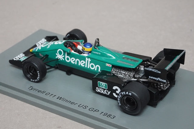 1:43 SPARK S7286 Tyrrell 011 American GP Winner 1983 #3 Michele Alboreto