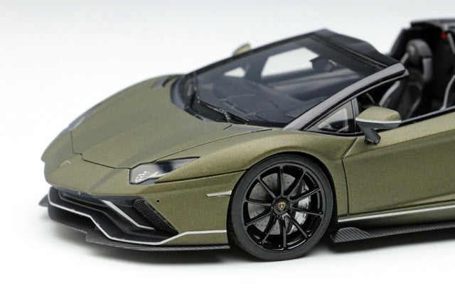 [ Back-order ] Make Up EIDOLON EM638A 1:43 Lamborghini Aventador LP780-4 Ultime Roadster 2021 (Nileo Wheels) Green