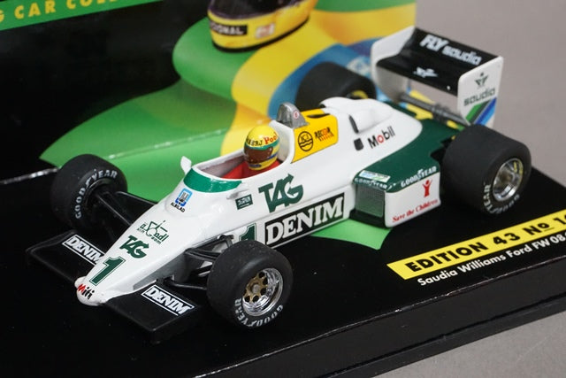 1:43 MINICHAMPS Saudia Williams Ford FW08C A. Senna 1983 #1 ASC No.16