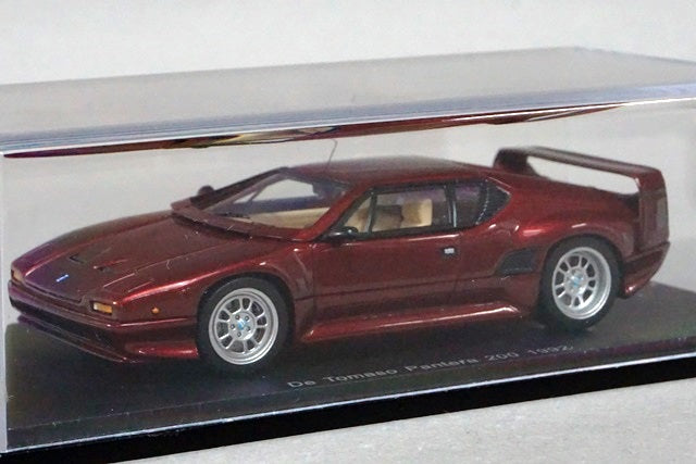 1:43 SPARK S0535 De Tomaso Pantera 200 1992 Metallic Red model car