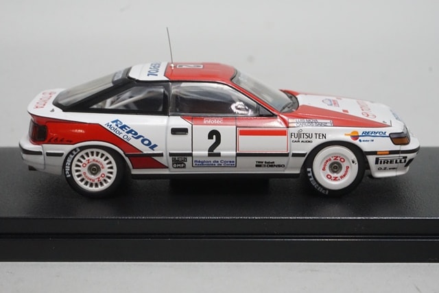 1:43 HPI 8088 Toyota Celica FT-Four Tour de Corse 1991 #2 C.Sainz/L.Moya