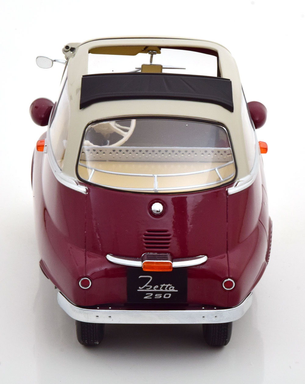 KKDC120045 KK scale 1:12 BMW 250 Isetta 1959 Dark Red / Cream