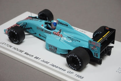 1:43 SPARK ROMU008 LEYTON HOUSE March 881 judd Japan GP 1988 #16 I.Capelli