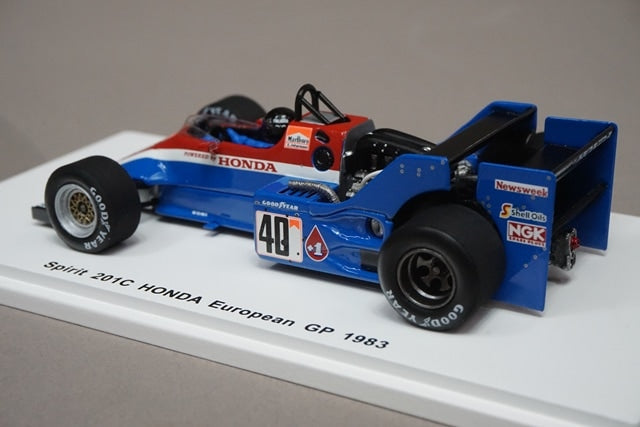 1:43 SPARK ROMU031 Spirit 201C Honda European GP 1983 S.Johansson Spirit Honda Last Race