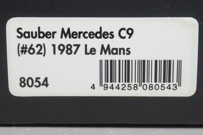 1:43 HPI 8054 Sauber Mercedes C9 Le Mans 1987 #62 Chip Ganassi/Johnny Dumfries/Mike Thackwell