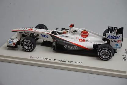 1:43 SPARK SJ006 Sauber C30 Japan GP 2011 #16 Kamui Kobayashi