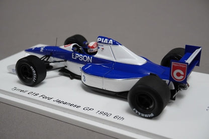 1:43 SPARK ROMU014 Tyrrell 019 Japan GP 6th 1990 #3 Satoru Nakajima