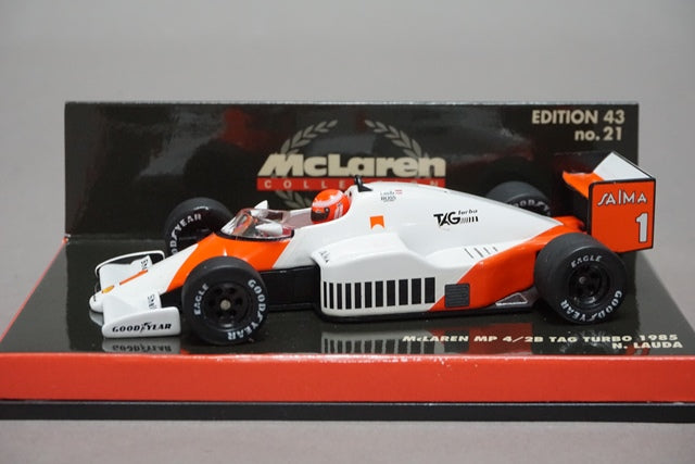 1:43 MINICHAMPS 530854301 McLaren MP4/2B TAG Turbo 1985 #1 N.Lauda