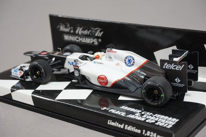 1:43 MINICHAMPS 410120114 Sauber C31-Ferrari Japanese GP 2012 #14 Kamui Kobayashi