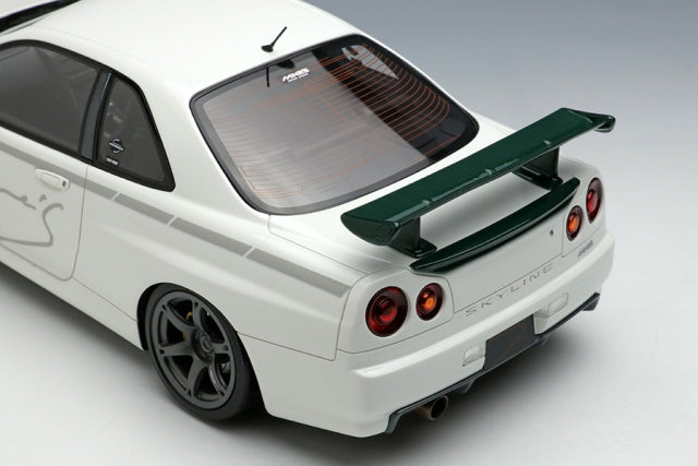 IM073 Make Up IDEA 1:18 Mine's Skyline GT-R BNR34 Vspec N1 2021 Rays wheel