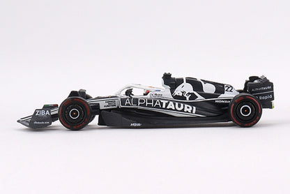 MGT00521-L TSM MINI-GT 1:64 Alfa Tauri F1 AT03 2022 #22 Abu Dhabi GP Hiroki Tsunoda