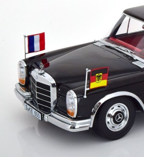 KKDC181134 KK scale 1:18 Mercedes 600 W100 Pullman Willy Brandt / Georges Pompidou