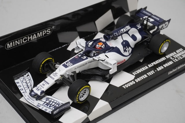 1:43 MINICHAMPS 417209938 Scuderia Alfatauri Honda AT01 Hiroki Kakuda Abu Dhabi Young Driver Test #38 model car