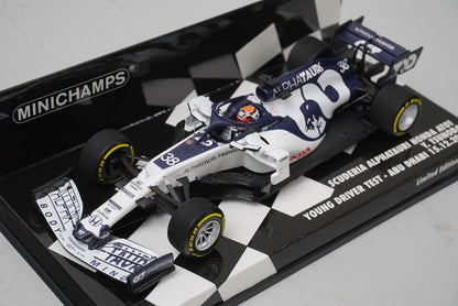 1:43 MINICHAMPS 417209938 Scuderia Alfatauri Honda AT01 Hiroki Kakuda Abu Dhabi Young Driver Test #38 model car