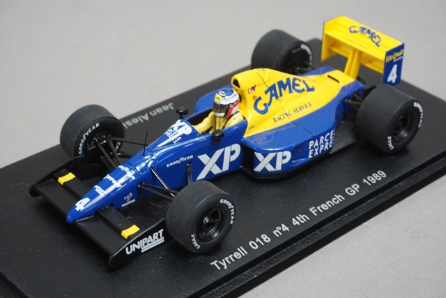 1:43 SPARK S1640 Tyrrell 018 French GP 1989 #4 J.Alesi