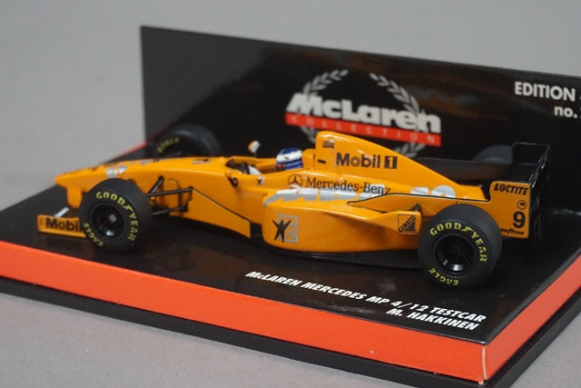 1:43 MINICHAMPS 530974389 McLaren Mercedes MP 4/12 Testcar Mobil #9 Orange