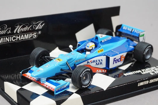 1:43 MINICHAMPS 430980095 Benetton Playlife 1998 Launch Version G.fisichella #5