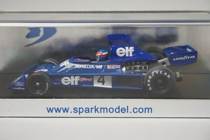 1:43 SPARK S1646 Tyrrell 007 Belgian GP 4th P.Dupayer 1975 #4