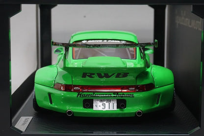 1:18 ignition model IG1953 Porsche RWB 993 Green model car