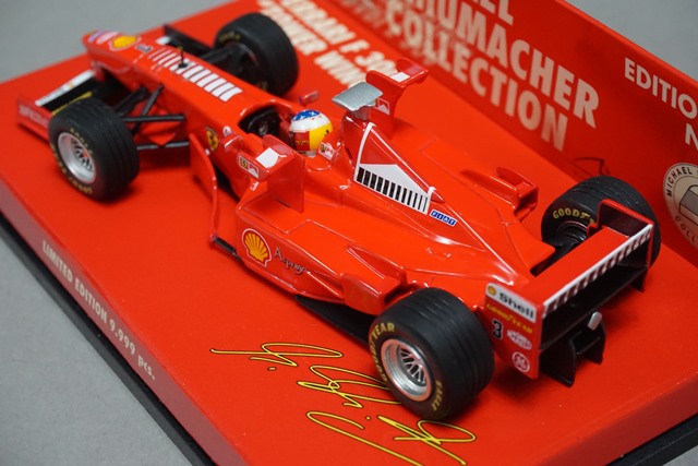 1:43 MINICHAMPS 510984333 Ferrari F300 Tower Wing M.Schumacher 1998 #3