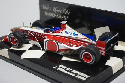 1:43 MINICHAMPS 430990022 BAR 01 Supertech 1999 J.Villeneuve #22 model car