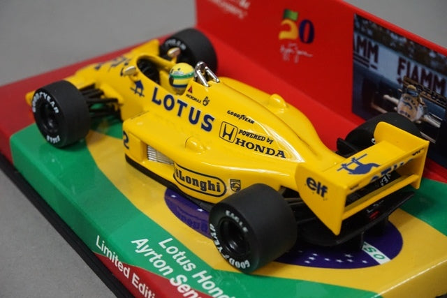 1:43 MINICHAMPS 413870012 Lotus Honda 99T 1987 A.Senna #12