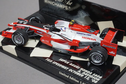 1:43 MINICHAMPS 403080019 Super Aguri Honda SA08 2008 A. Davidson #19