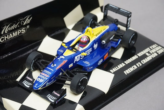 1:43 MINICHAMPS 400010307 Dallara Sodemo Renault F301 2001 Fukuda Ryo #7