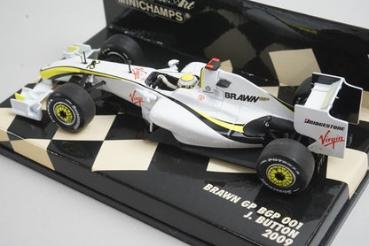 1:43 MINICHAMPS 400090022 Brown GP BGP 001 2009 J. Button #22 model car