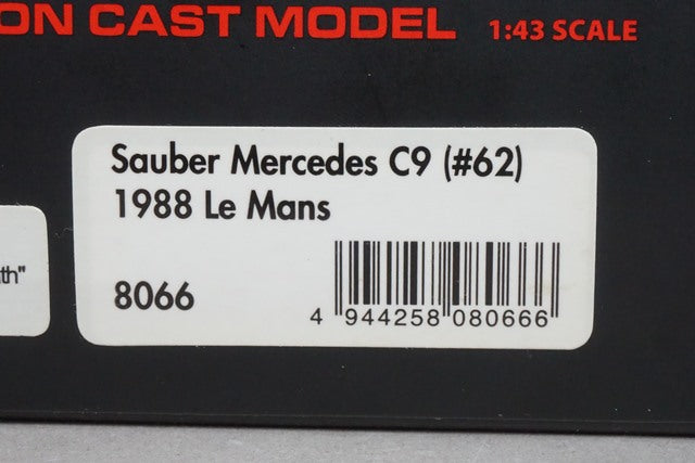 1:43 HPI 8066 Sauber Mercedes C9 Le Mans 1988 #62