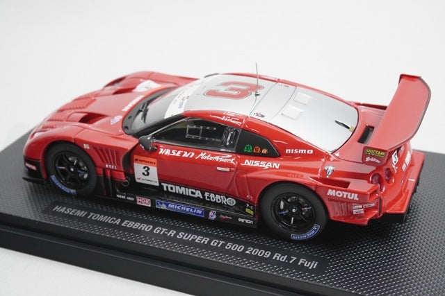 1:43 EBBRO 44235 Hasemi Tomica GT-R Super GT 500 2009 Rd.7 Fuji #3 model car