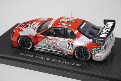 1:43 EBBRO P408 Castrol Pitwork GT-R JGTC 2002 #23 model car