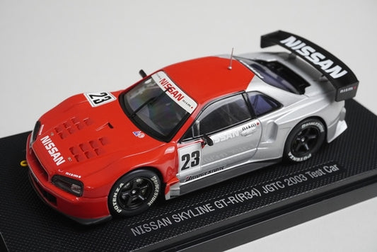 1:43 EBBRO P415 Nissan Skyline GT-R (R34) JGTC 2003 Test Car #23 model car